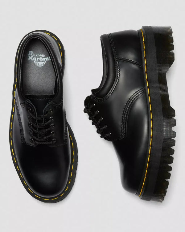 Dr. Martens 8053 Leather Platform Shoes – Black – view 4