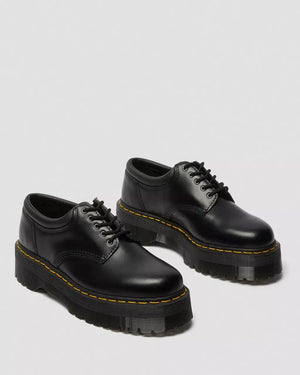 Dr. Martens 8053 Leather Platform Shoes – Black – view 5
