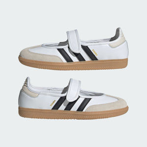 adidas Samba Jane – Black / Off White / Gold Metallic – view 38
