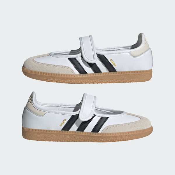 adidas Samba Jane – Black / Off White / Gold Metallic – view 38
