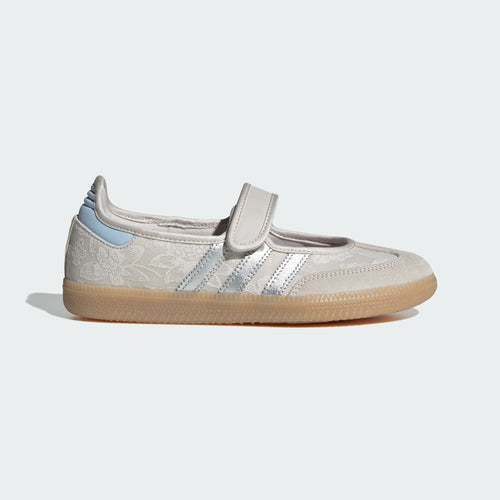 adidas Samba Jane – Pearl White / Silver Metallic / Chalk White – view 1