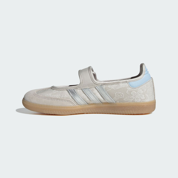 adidas Samba Jane – Pearl White / Silver Metallic / Chalk White – view 7