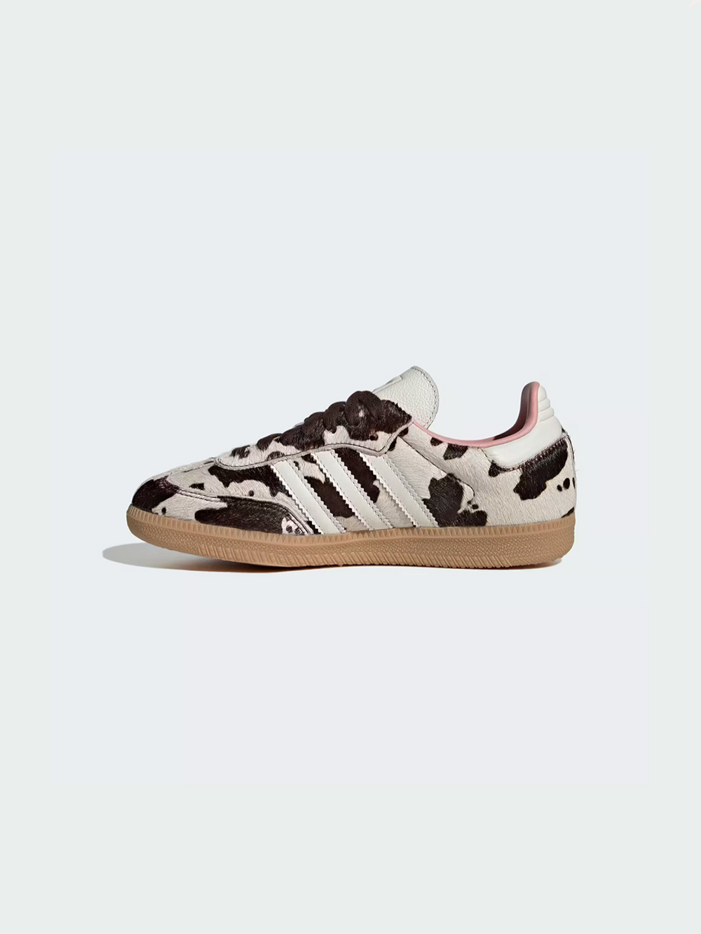 adidas Samba OG Cow Print – Gum / Brown / White – view 1