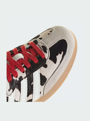 adidas Samba OG Cow Print – Red / Brown / White – view 16